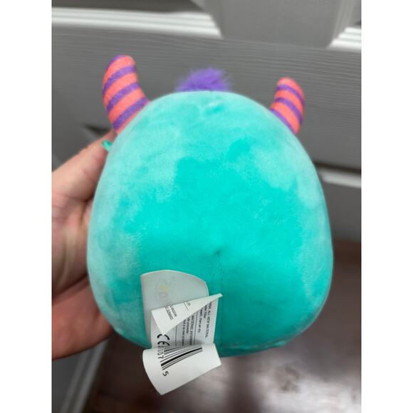 Squishmallows 5" Blue Purple Valentines Leon The Monster Kellytoy Plushie - Picture 2 of 7